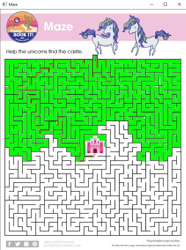 Maze shortest path